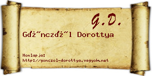 Gönczöl Dorottya névjegykártya