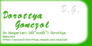 dorottya gonczol business card